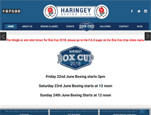 Tablet Screenshot of haringeyboxingclub.com